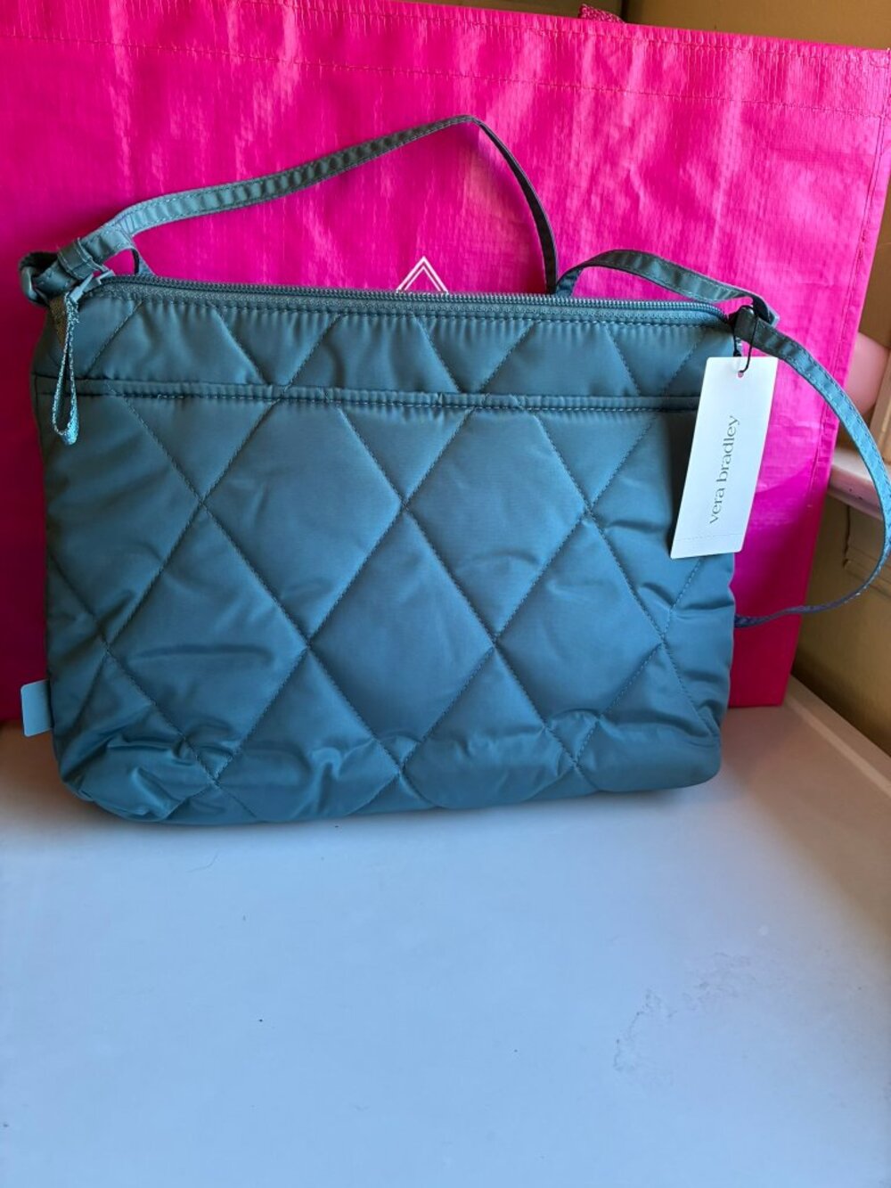 Vera Bradley Large Hipster crossbody Ultralight bluestone blue NWT